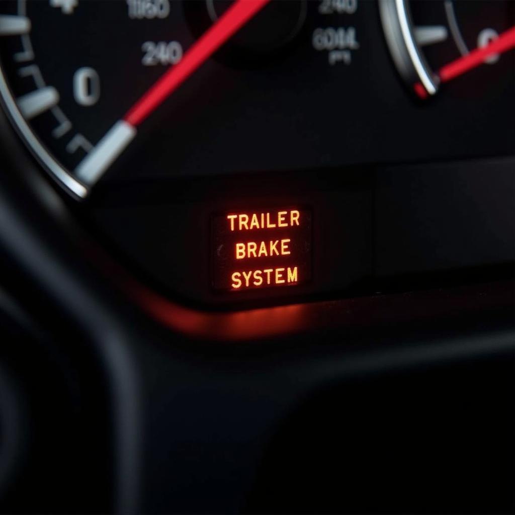 GMC Trailer Brake System Warning Light on Dashboard