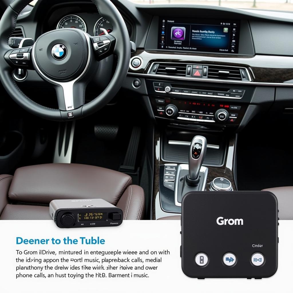 Grom Audio Interface with BMW iDrive