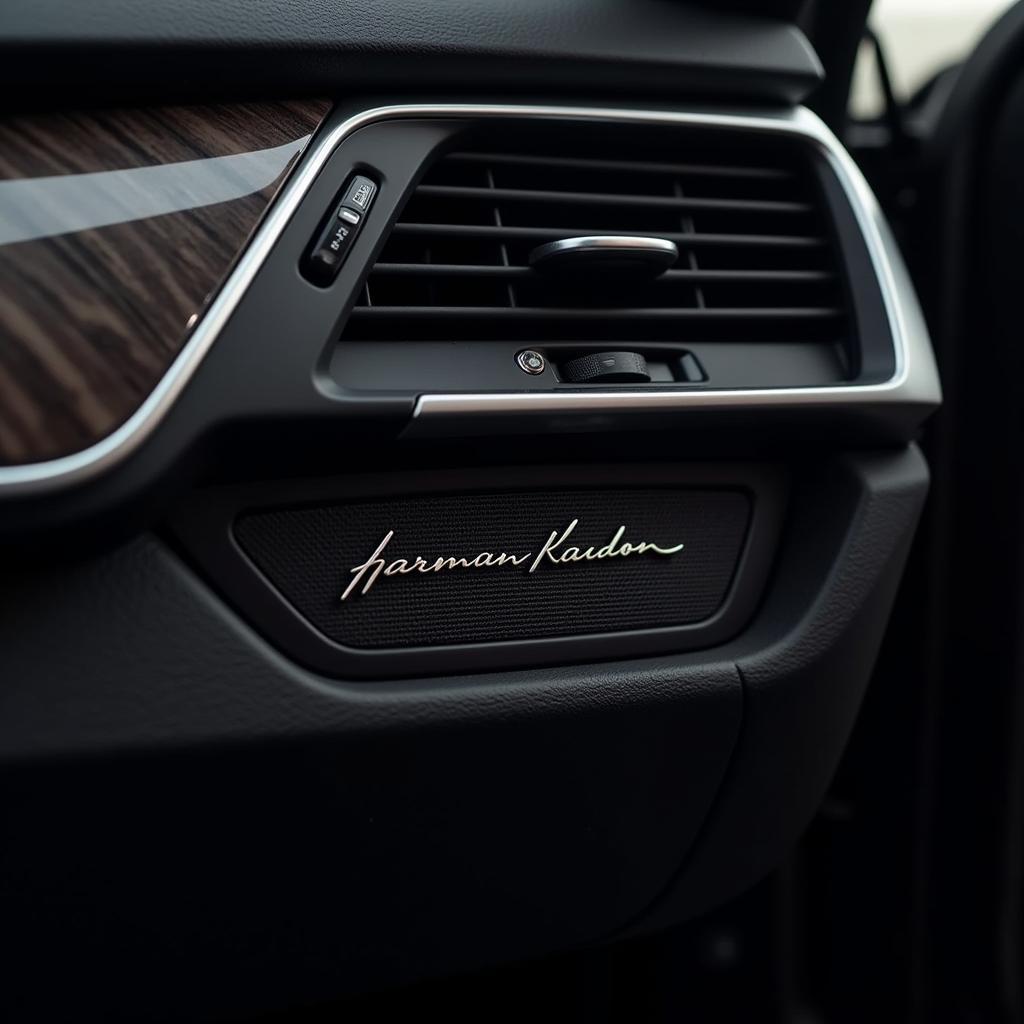 Harman Kardon speaker system in a BMW