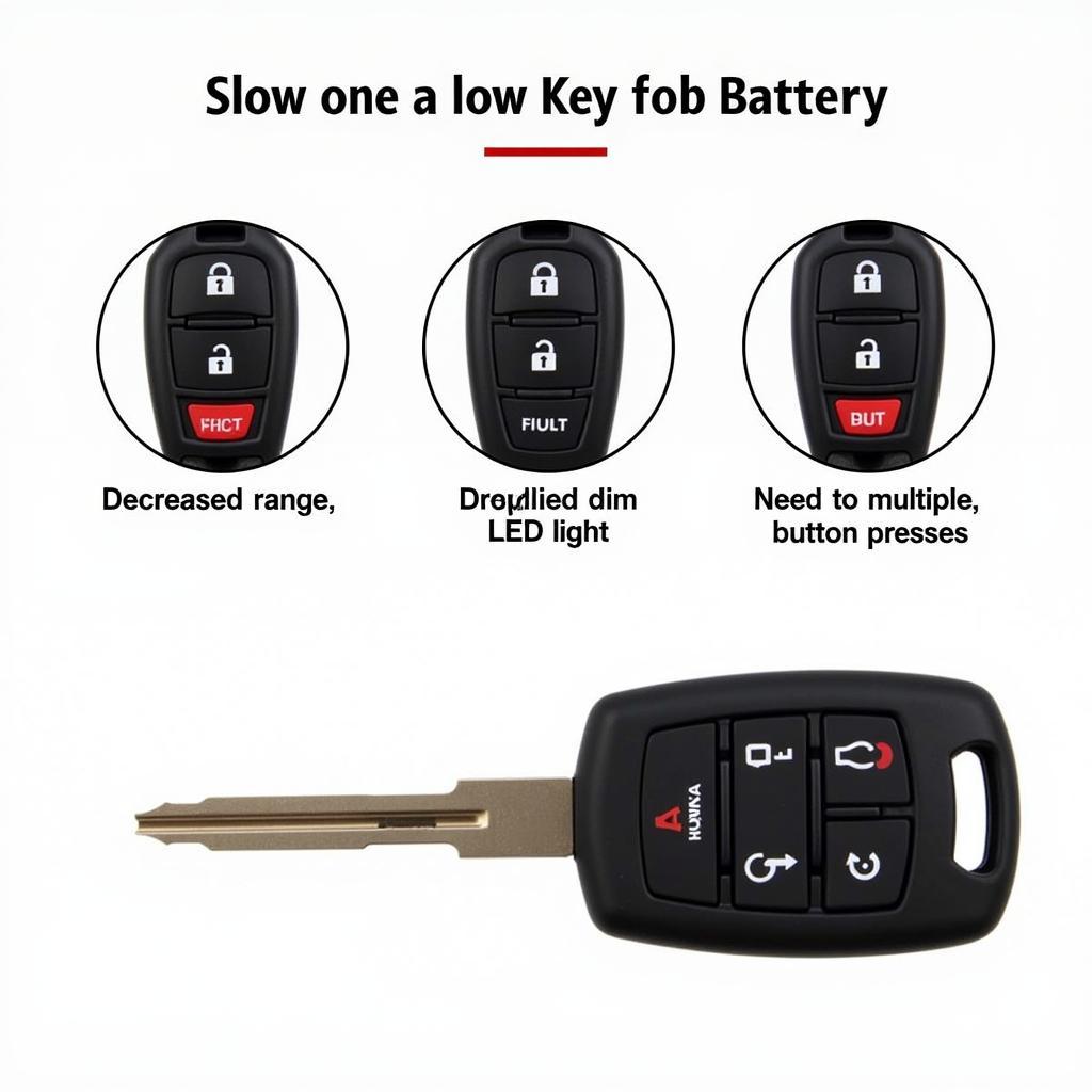 Honda Key Fob Low Battery Signs