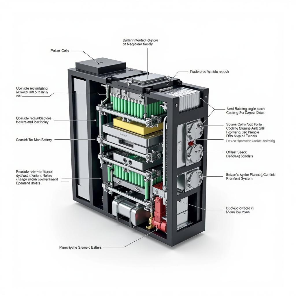 Internal components of a hybrid battery