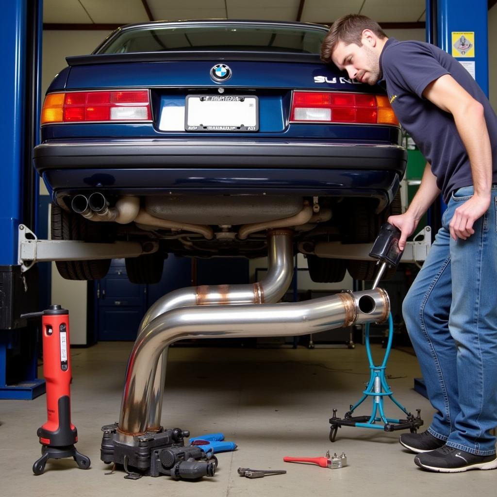 Installing a Supersprint Exhaust on a 1986 BMW 635CSi