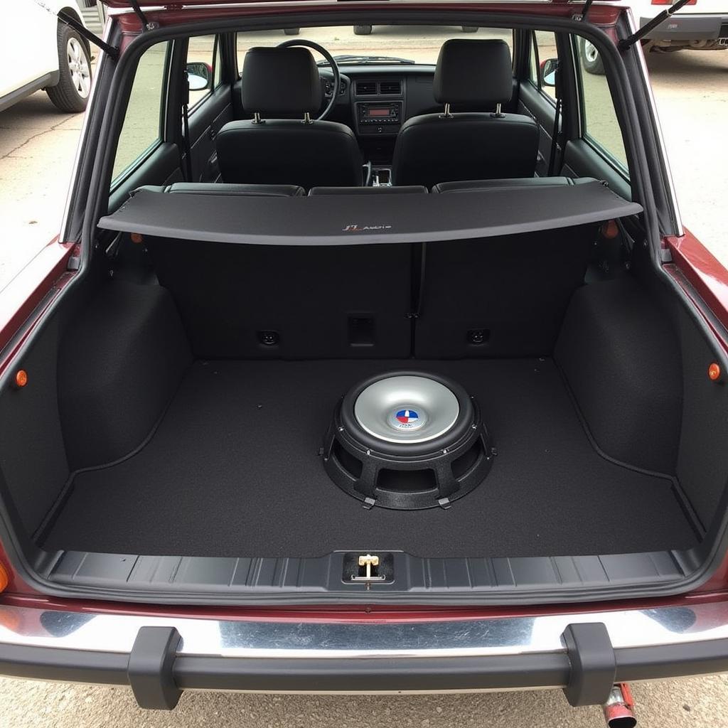 JL Audio Subwoofer Installation in BMW 2002 Trunk