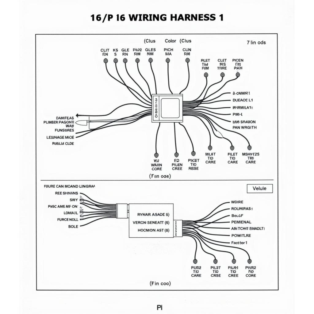 JVC 16-Pin Wiring Harness Diagram