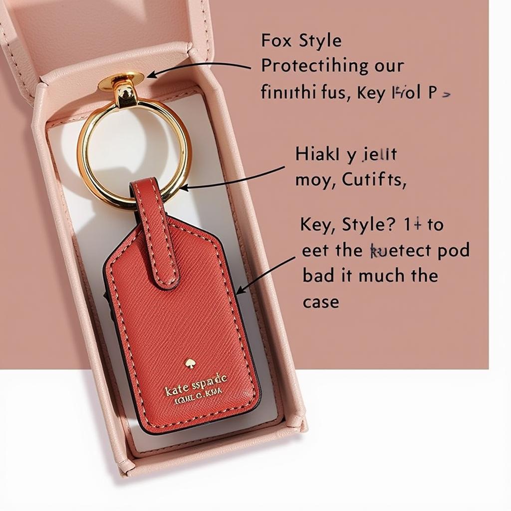 Kate Spade Key Fob in a Protective Case