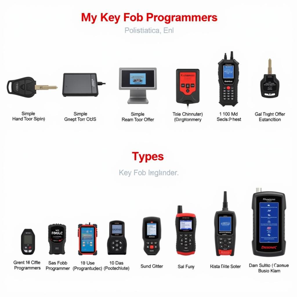 Different Key Fob Programmer Types