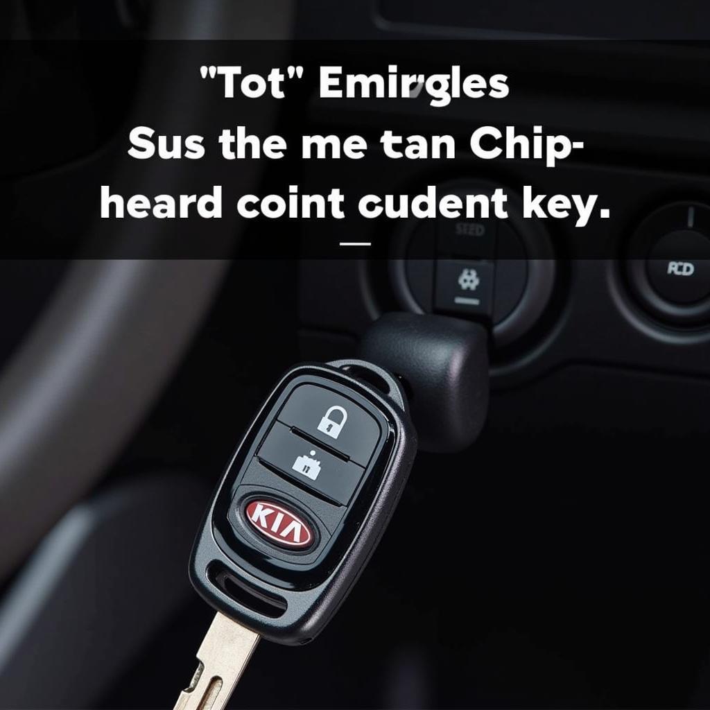 Kia Anti-Theft System Immobilizer Key