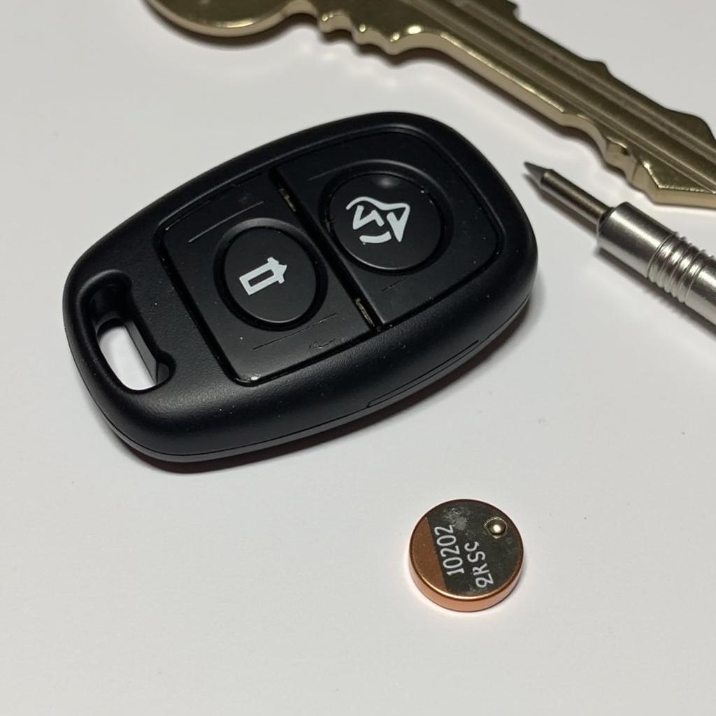 Replacing the battery in a Kia key fob