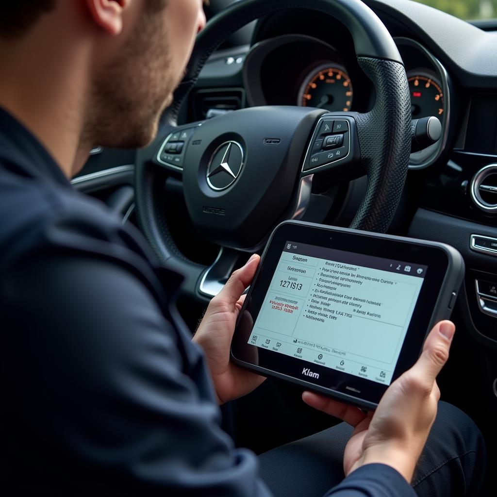 Klam Tool Diagnosing and Addressing SBC Issues in a Mercedes-Benz