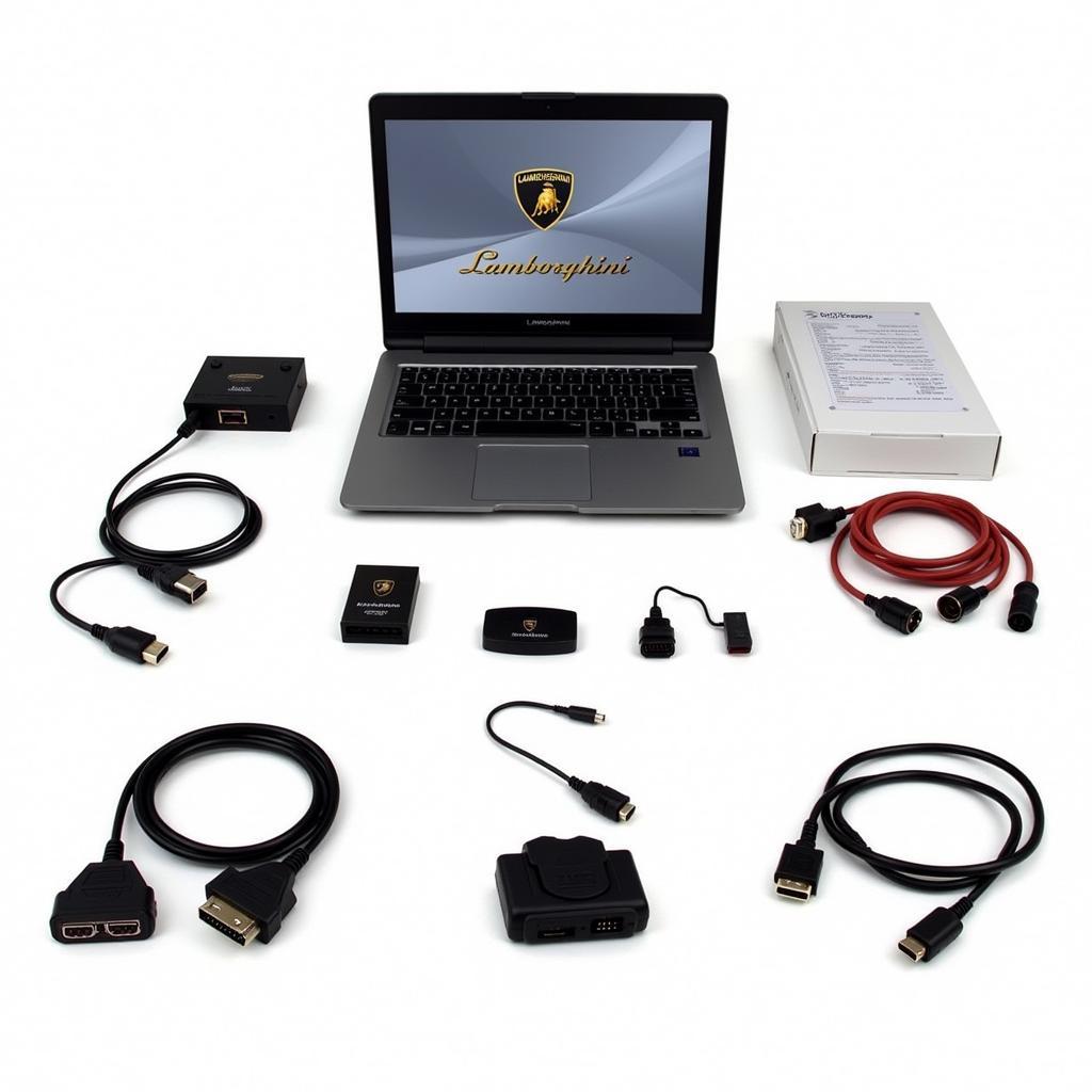 Lamborghini Diagnostic Equipment Setup