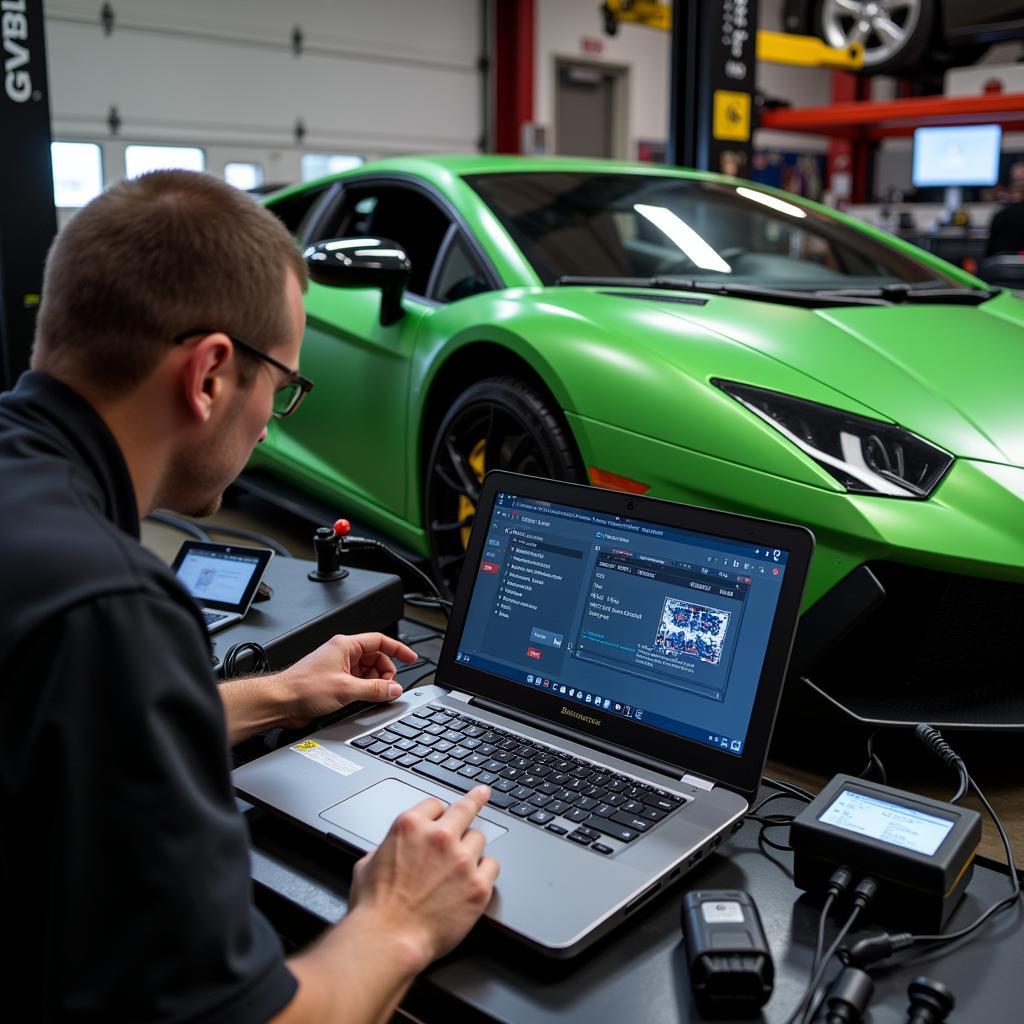 Lamborghini Diagnostic Tools in Calgary