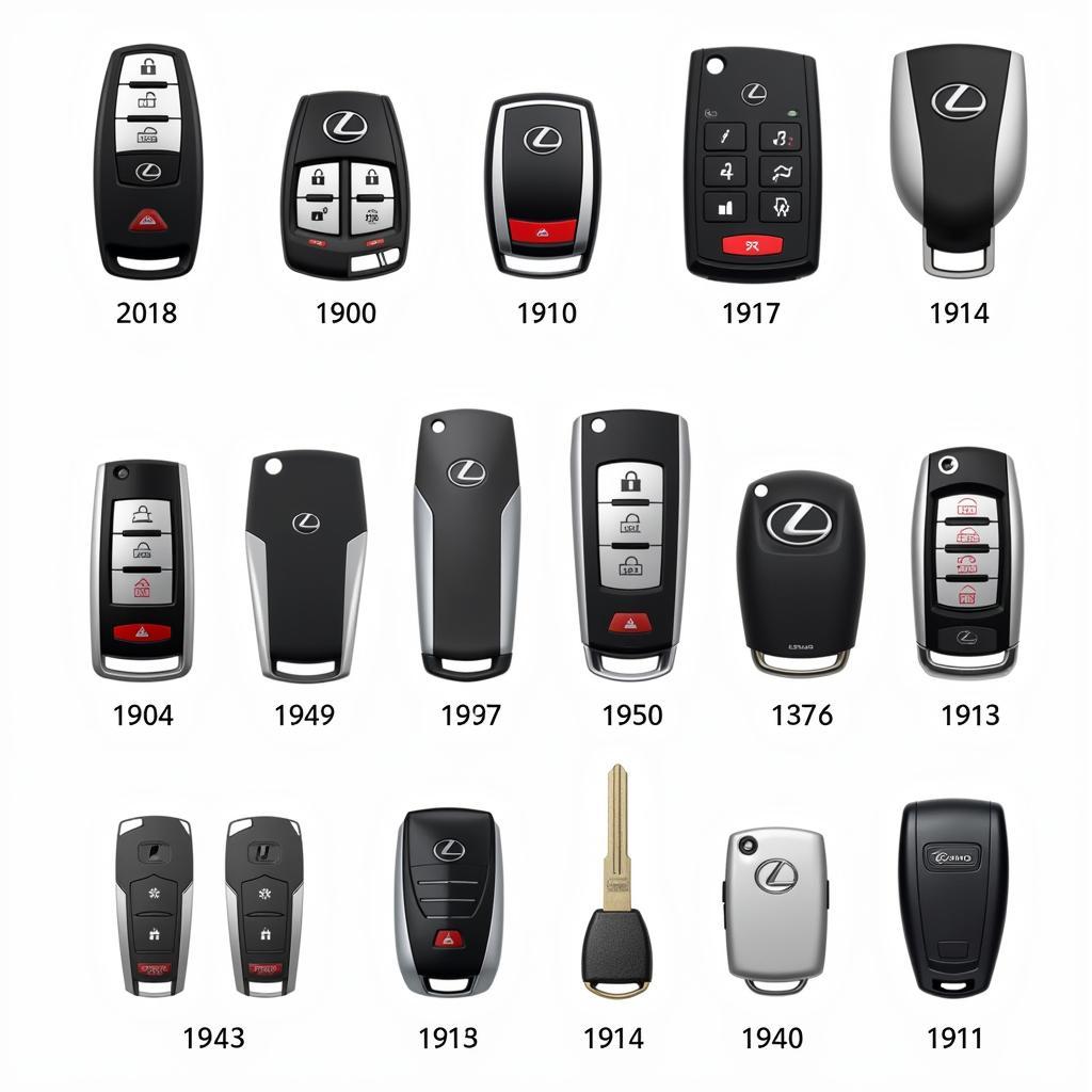 Different Types of Lexus Key Fobs