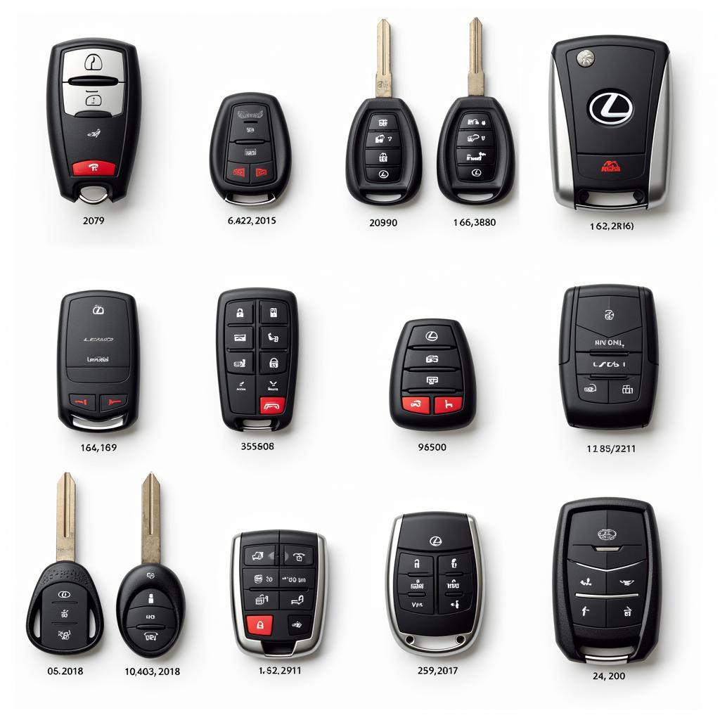 Different Lexus Key Fob Types