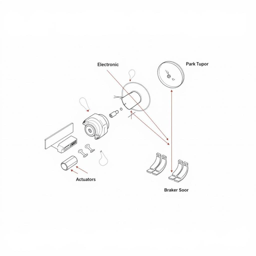 Lexus RX350 Park Brake System Diagram