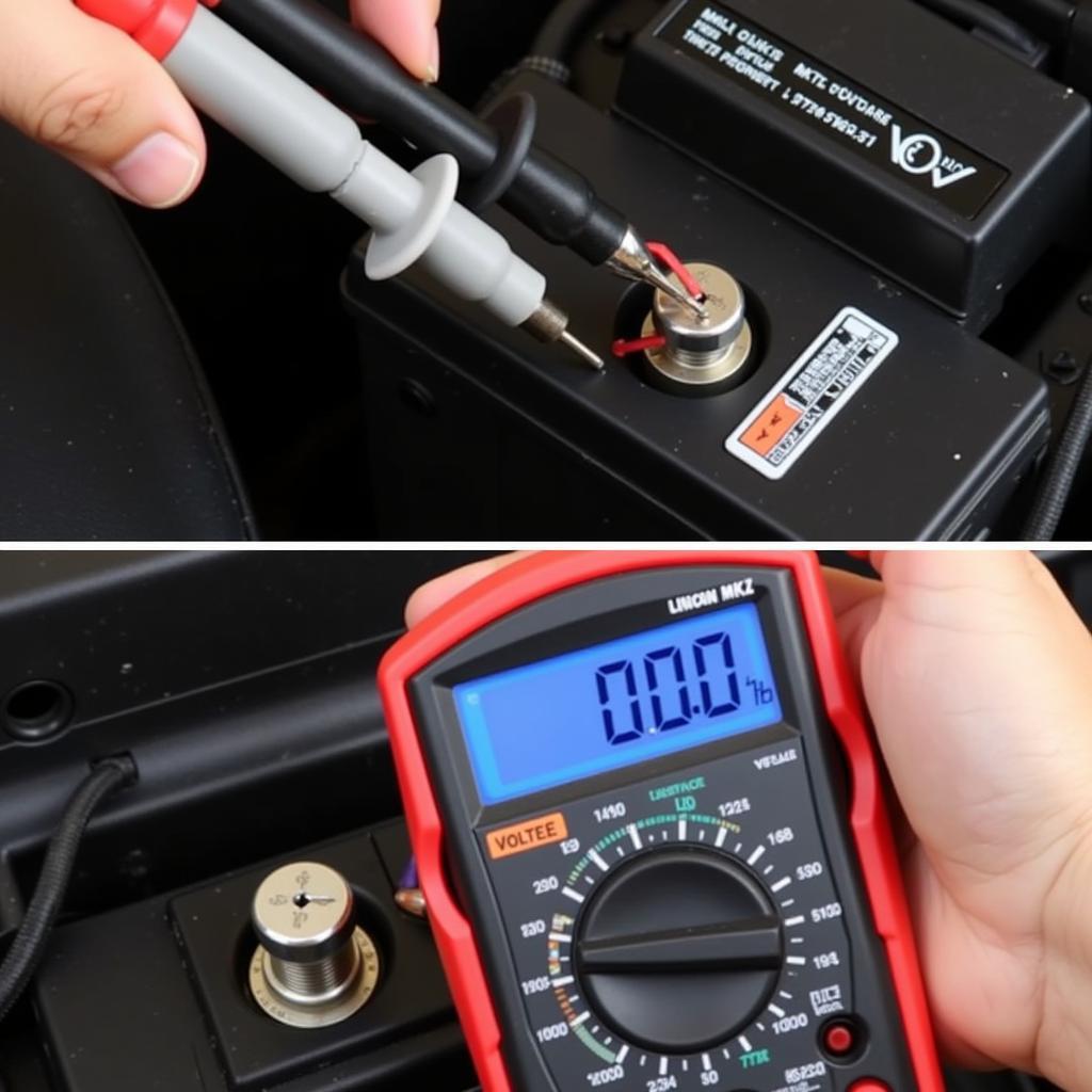 Testing a Lincoln MKZ Battery with a Multimeter