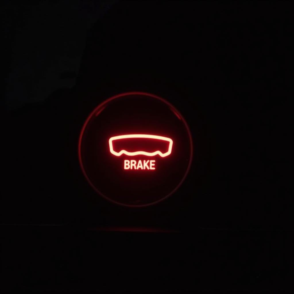 Low Brake Pad Warning Light Symbol on Dashboard