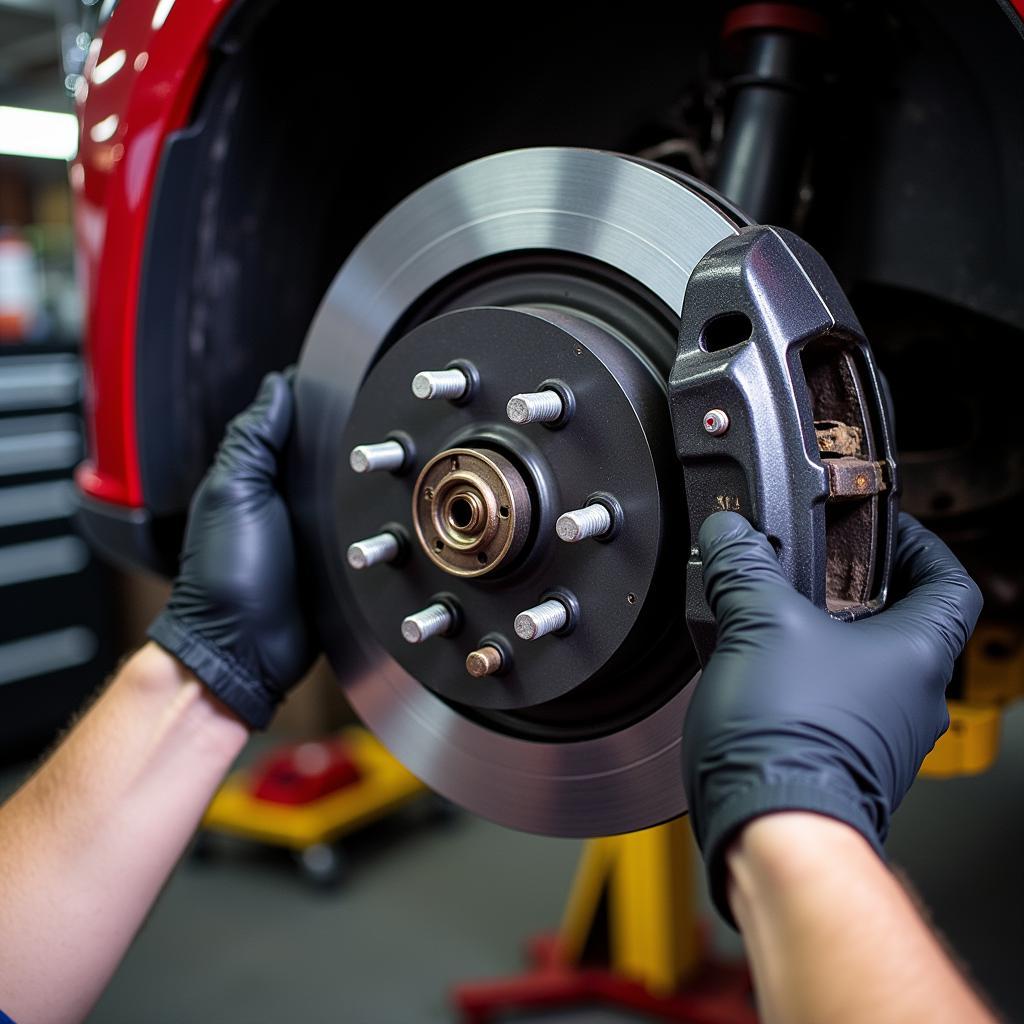 Inspecting the Mazda Brake System