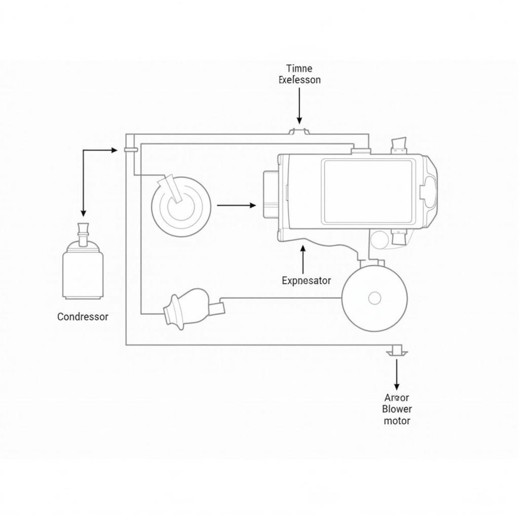 Mercedes 300 ED Climate Control System Diagram