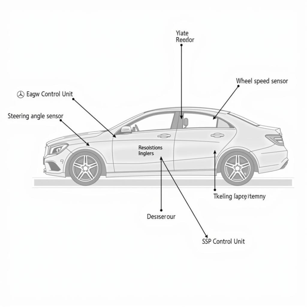 Mercedes Benz ESP System Components Overview