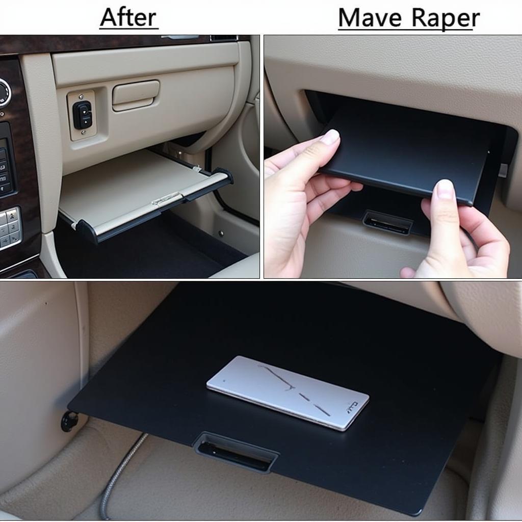 Mercedes-Benz Navigation Memory Card Location in Glove Compartment