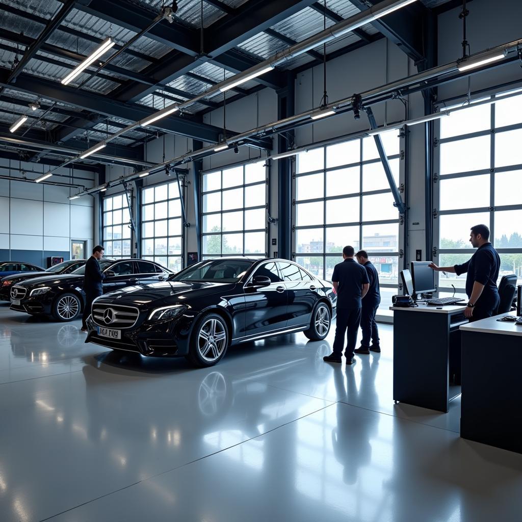 Modern Mercedes Benz Service Center