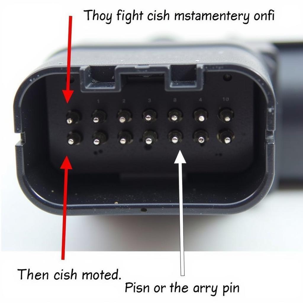 Mercedes CLK 320 Diagnostic Plug Closeup