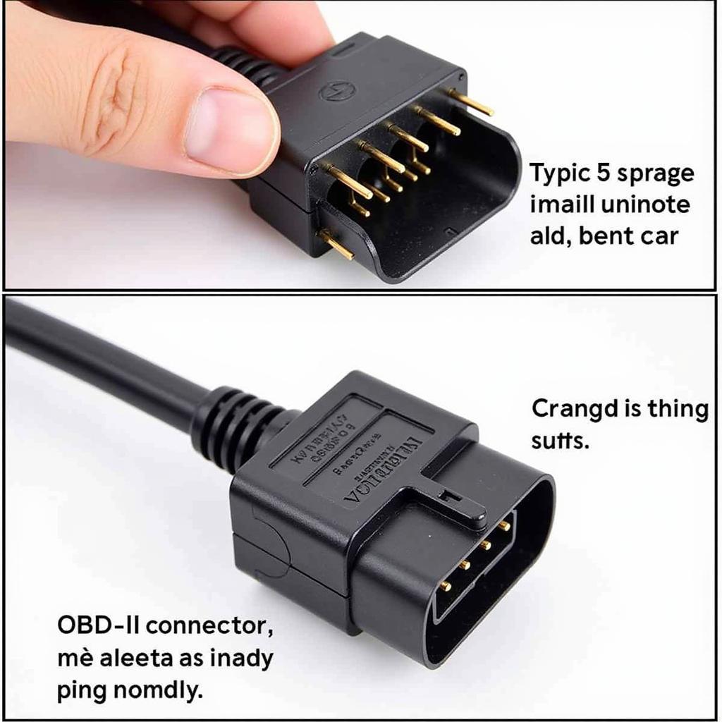 Mercedes CLK Diagnostic Socket: Damaged Connector Example