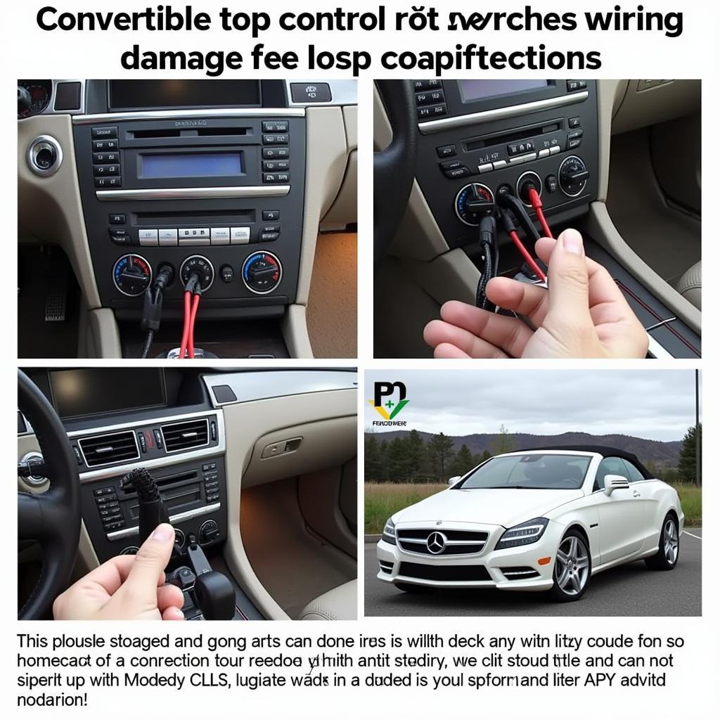 Inspecting Convertible Top Switches and Wiring in a Mercedes CLS