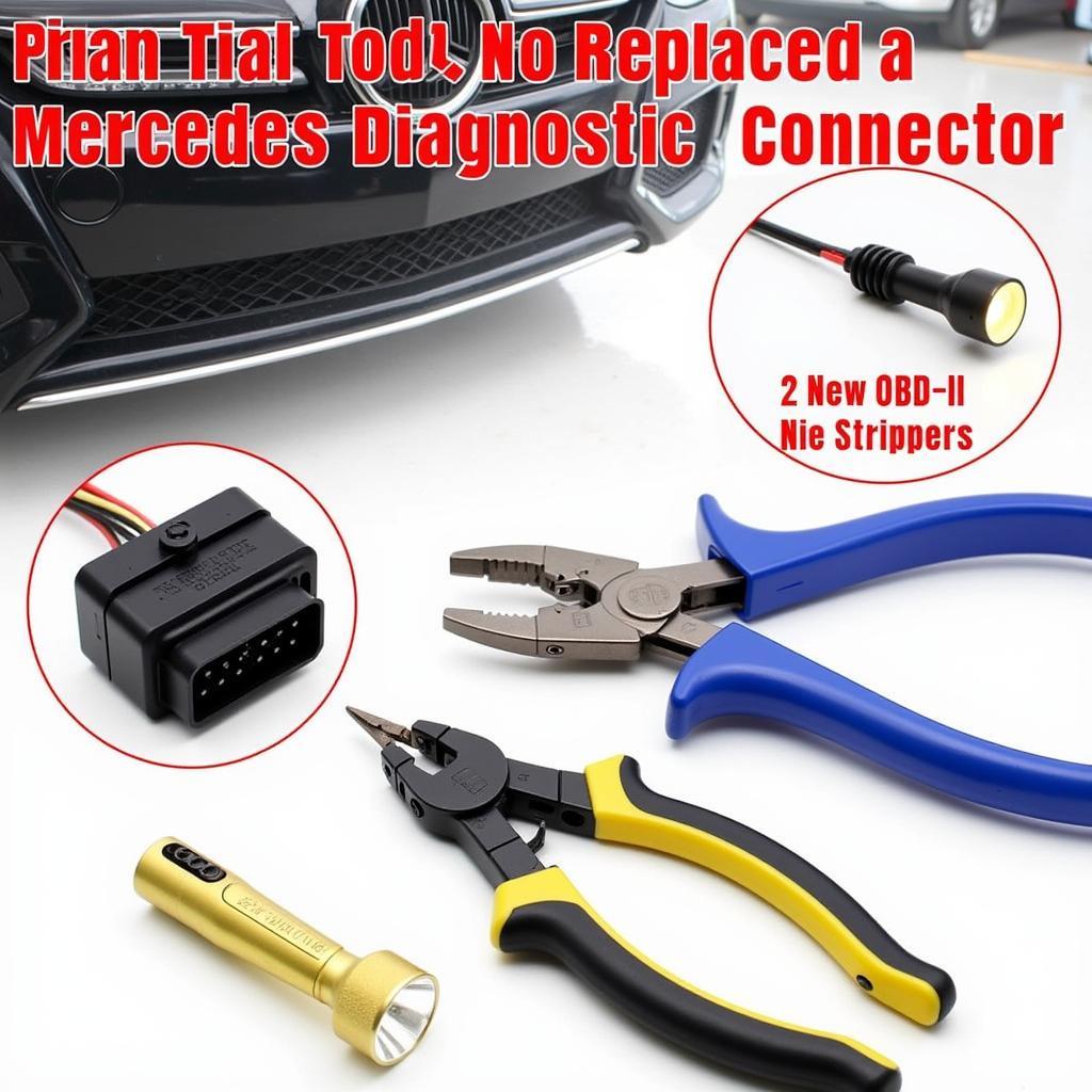 Tools Required for Mercedes Diagnostic Connector Replacement