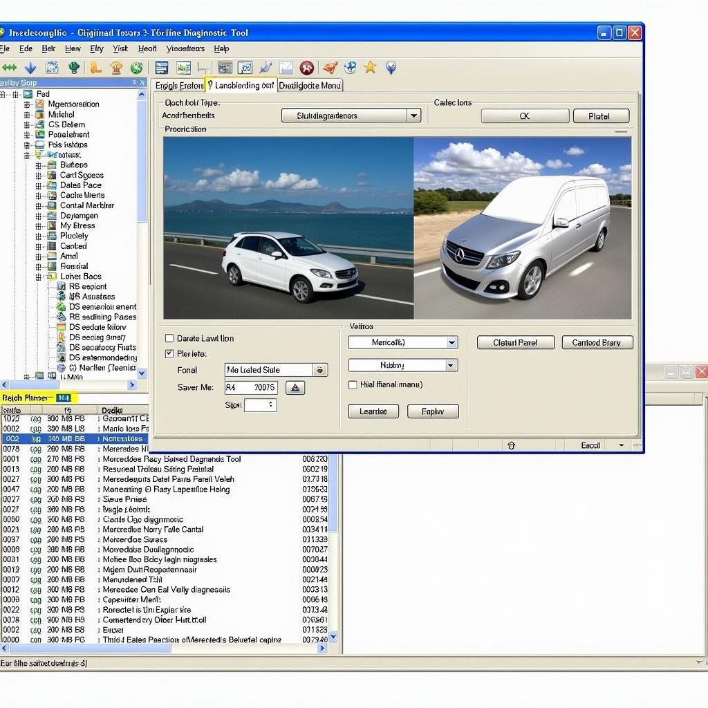 Mercedes Diagnostic Software Interface