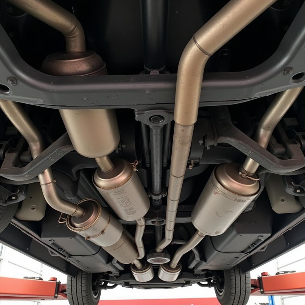 Exhaust System Checkup on a Mercedes E320 4Matic