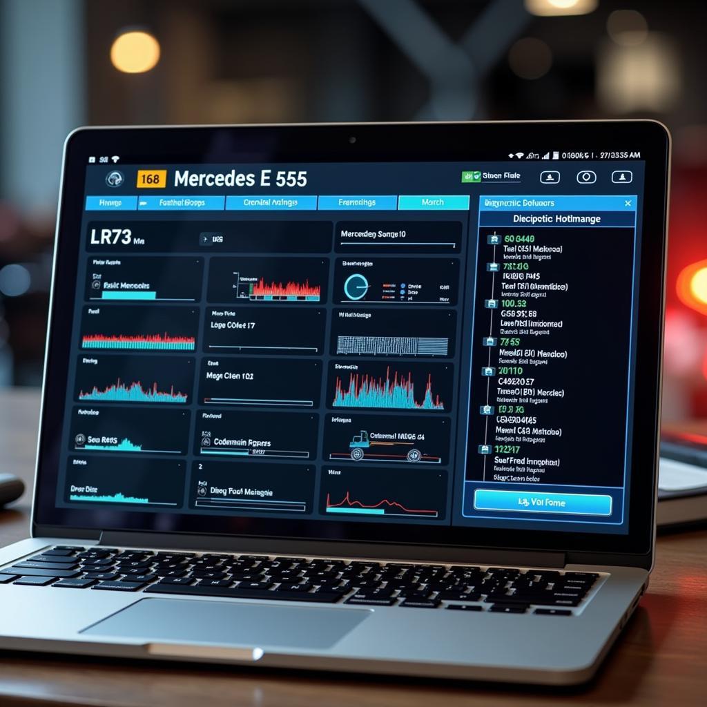 Mercedes E55 Diagnostics Software Interface