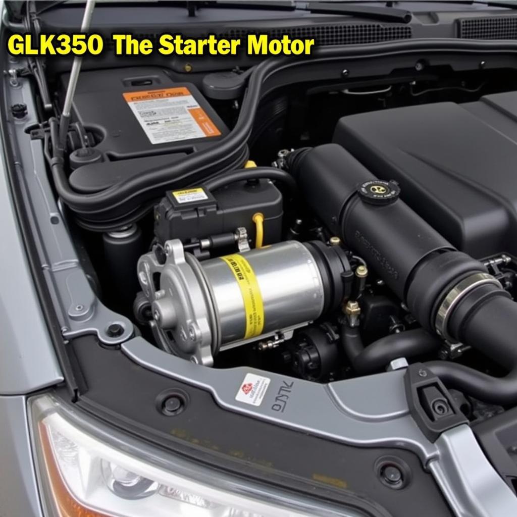 Mercedes GLK350 Starter Motor Location