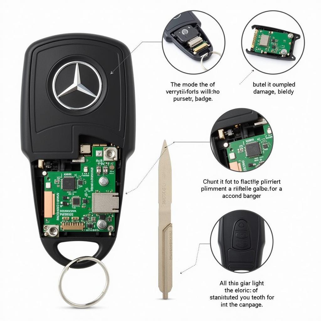 Mercedes Key Fob Internal Components