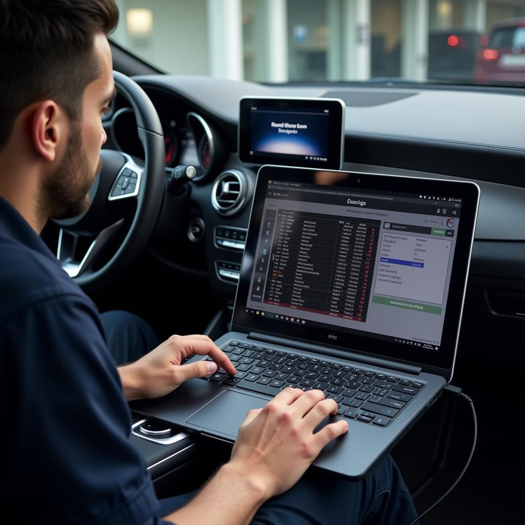 Mercedes OEM Scan Tool Diagnostic Process