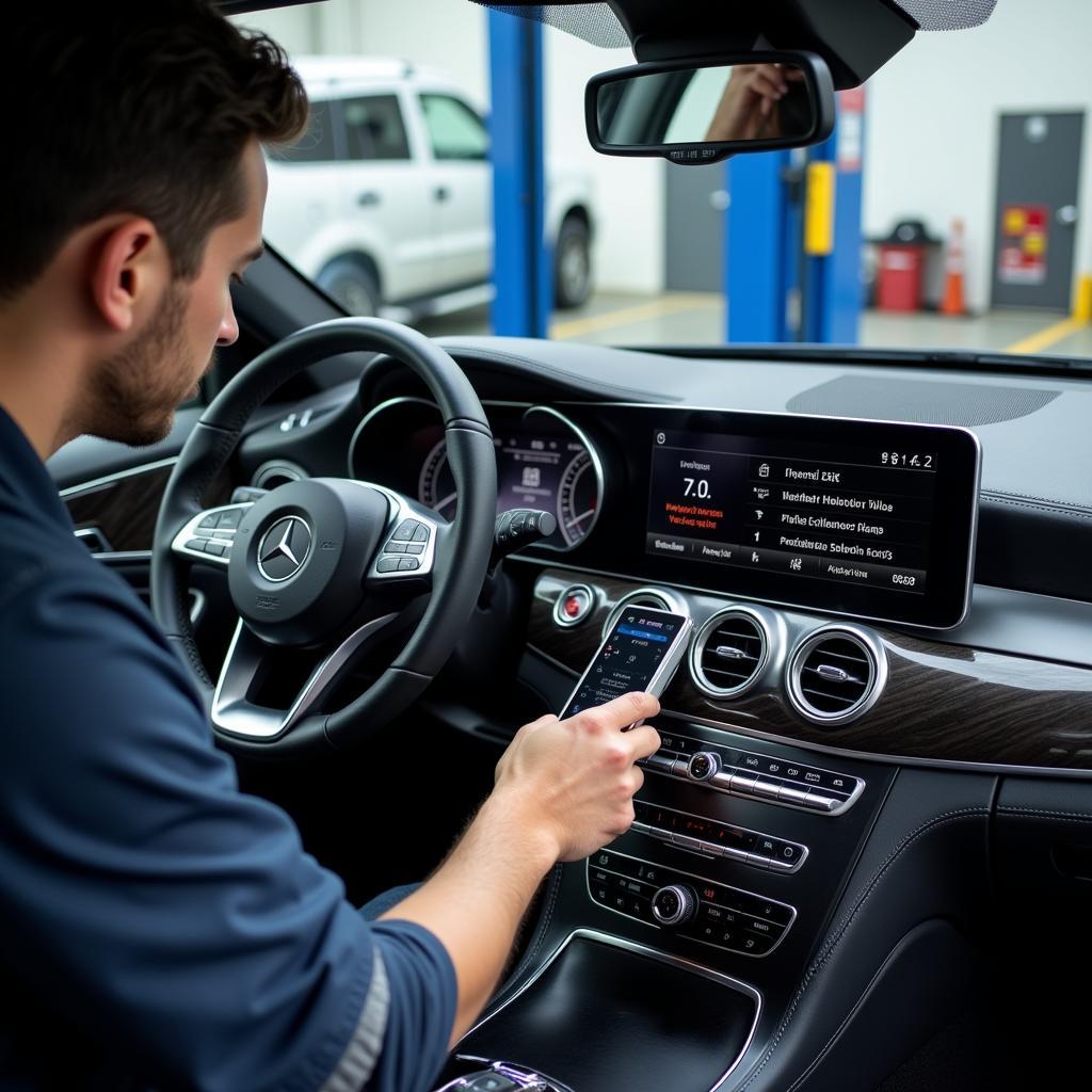 Mercedes Phone Diagnostics in Weslaco, Texas