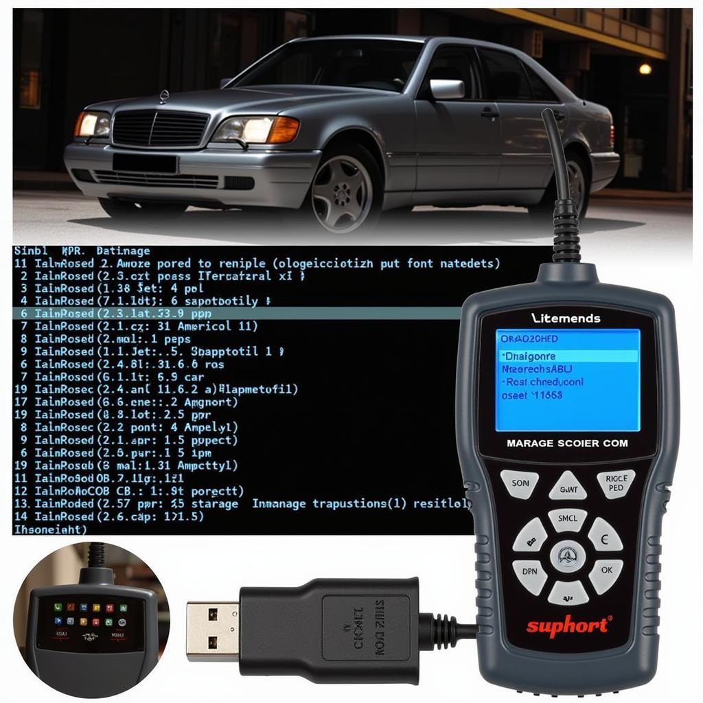 Mercedes S430 OBD2 Scanner Reading DTCs