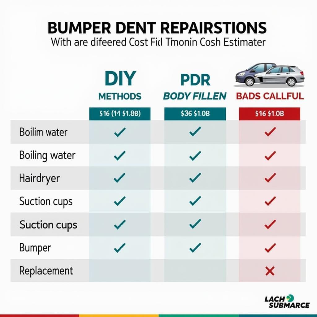 Cost Comparison of DIY vs. Professional Bumper Dent Repair