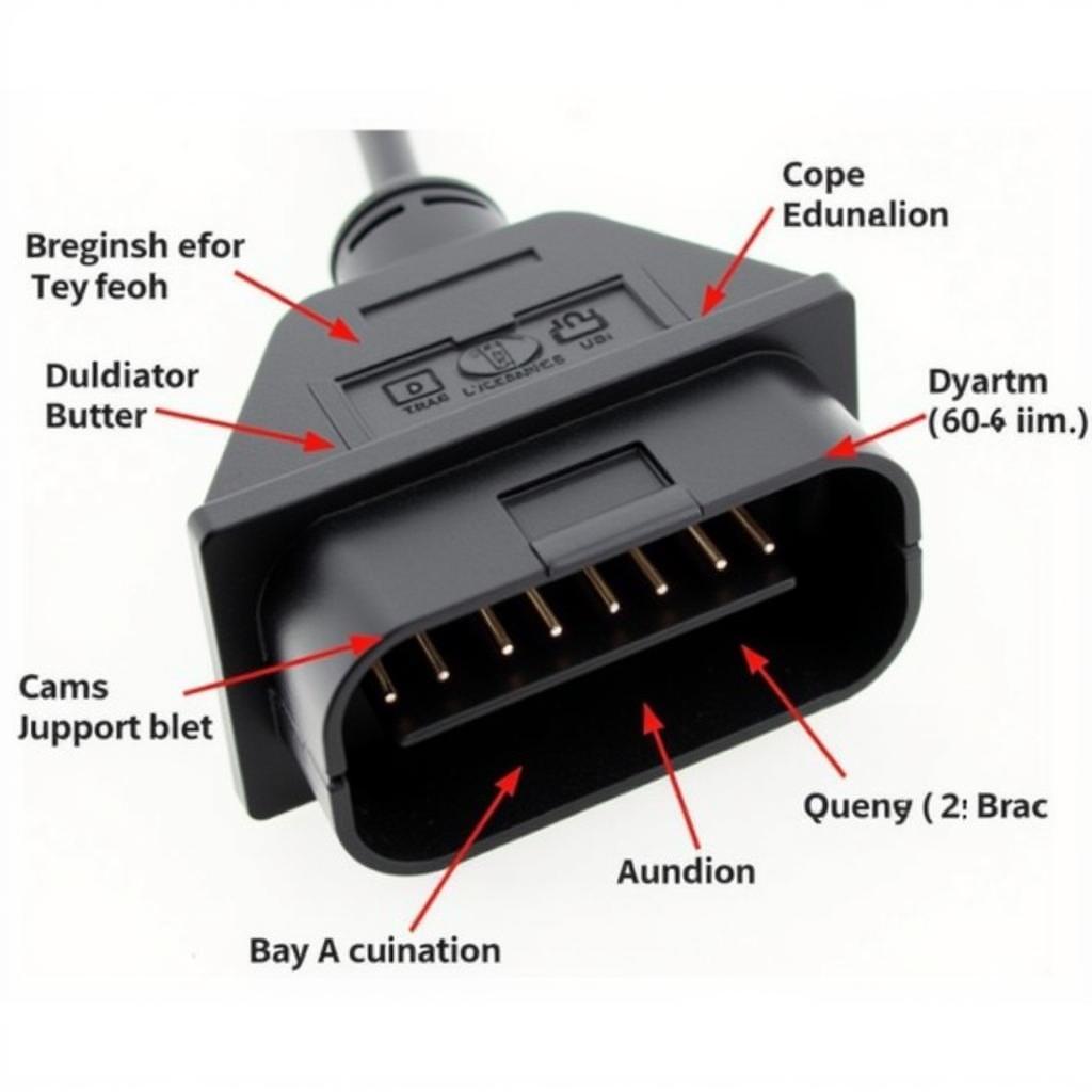 Mercedes Sprinter OBD2 Connector Close-up