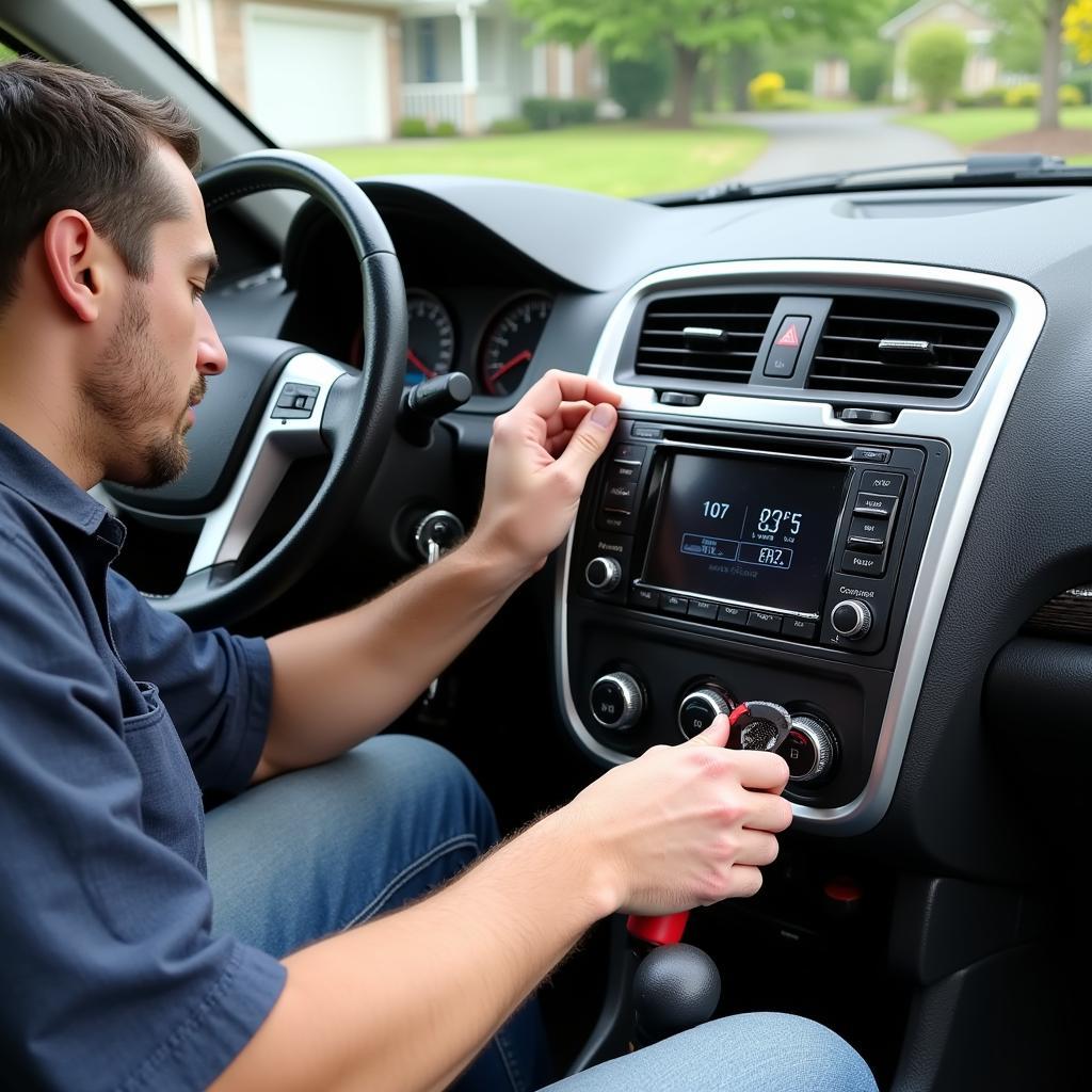 Mobile Car Radio Installation at Home