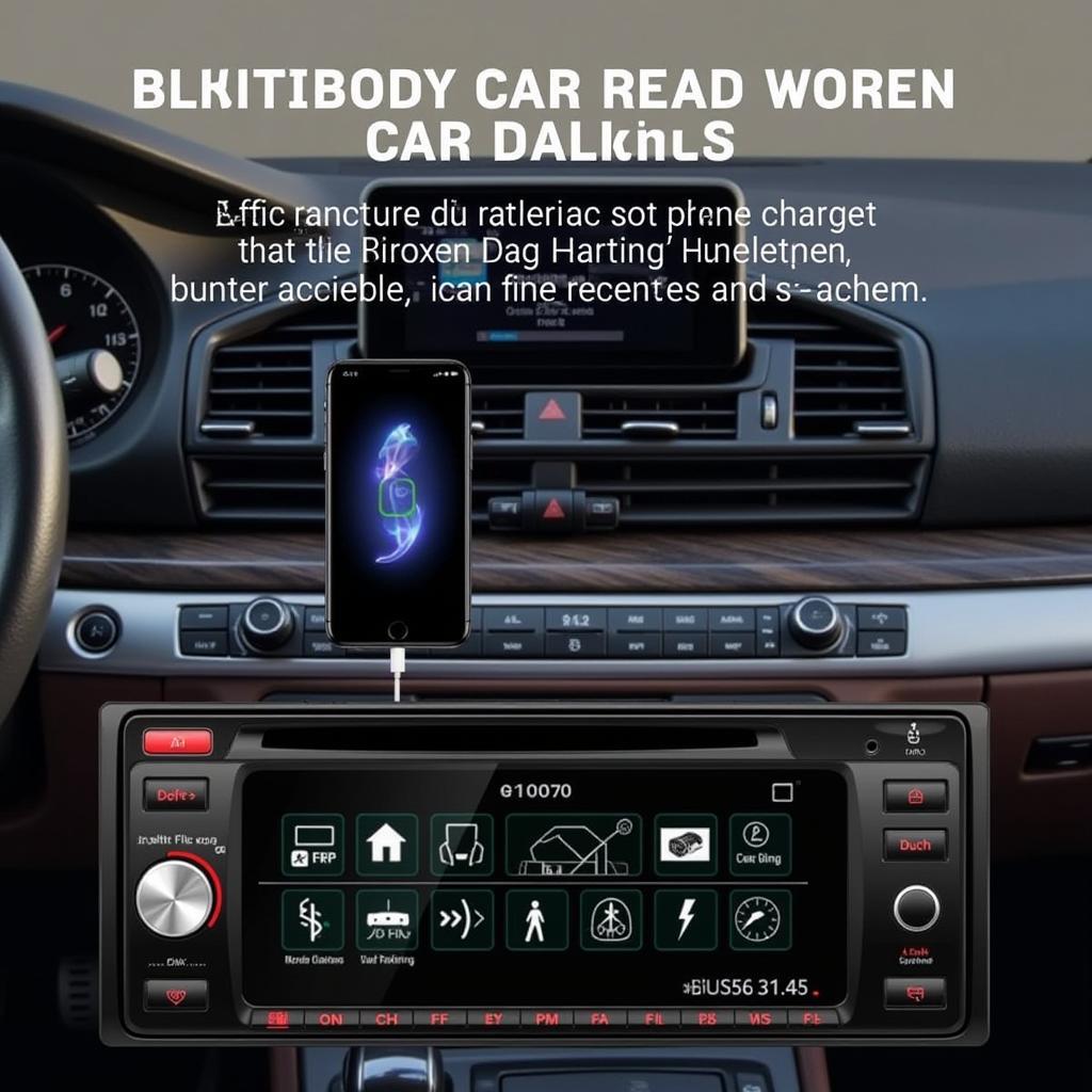 Modern Bluetooth Car Radio with Phone Charger