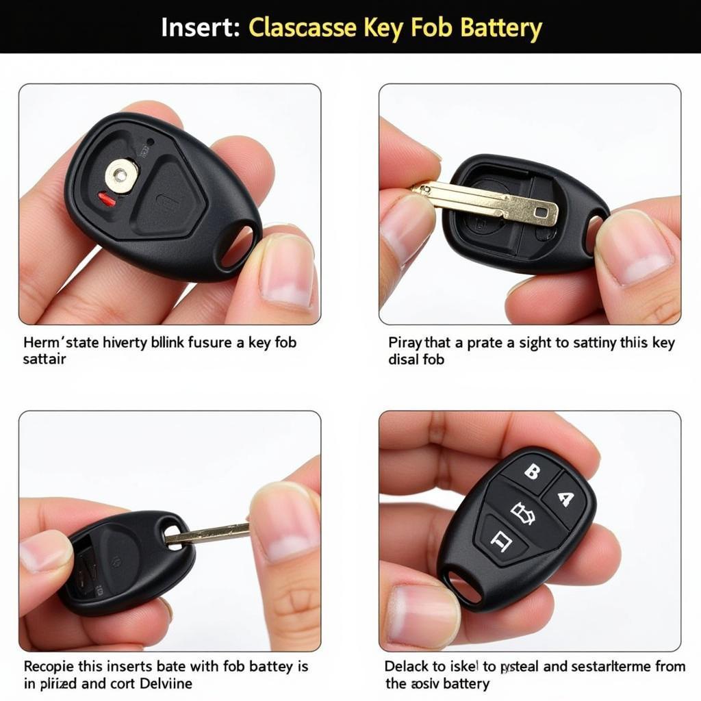 Replacing the battery in a Nissan Altima key fob