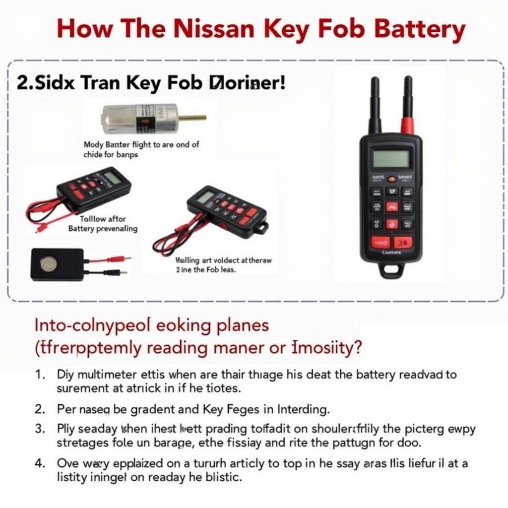 Testing a Nissan Key Fob Battery with a Multimeter