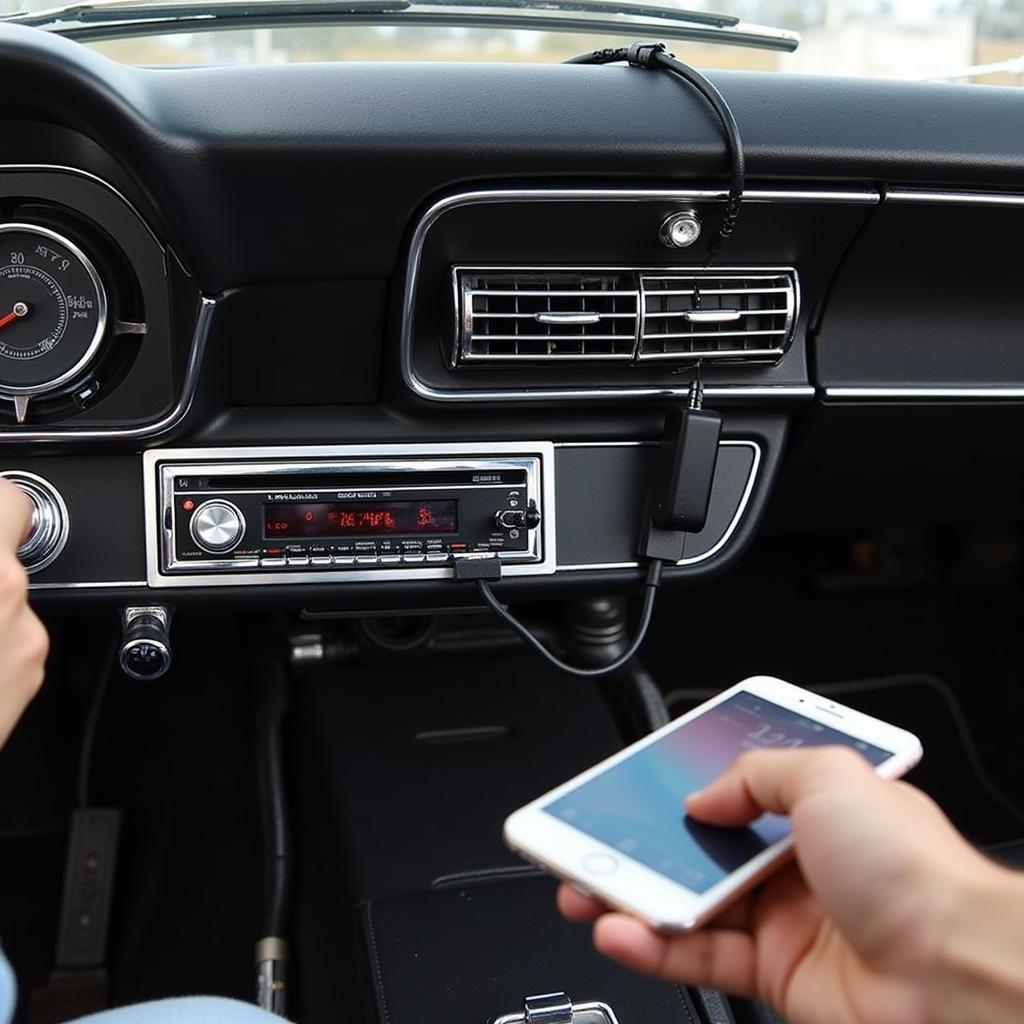 Old School Car Radio Bluetooth Adapter