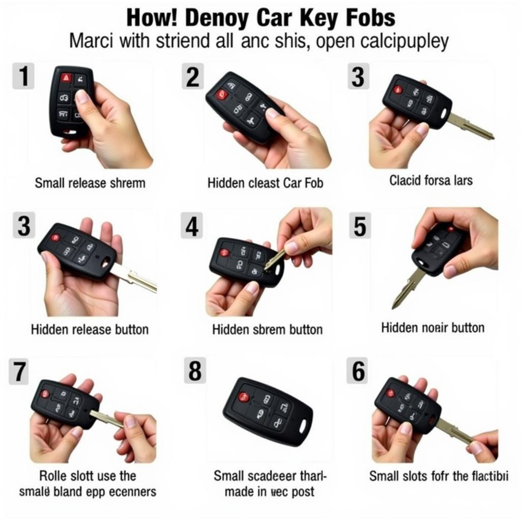 Opening a Car Key Fob