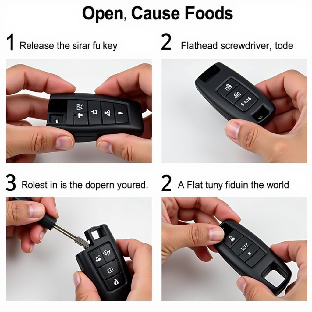 Opening a Traditional Subaru Key Fob