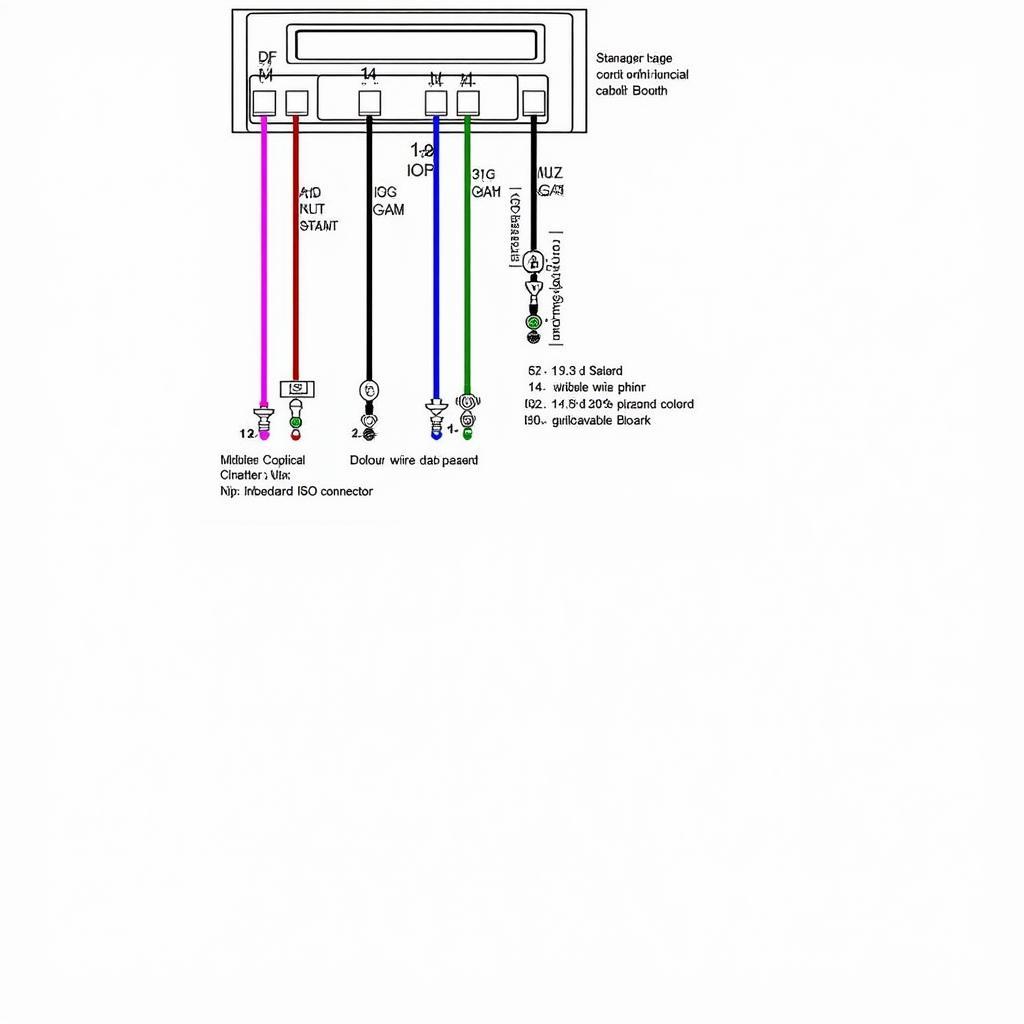 Example of a Panasonic Car Radio Wiring Schematic