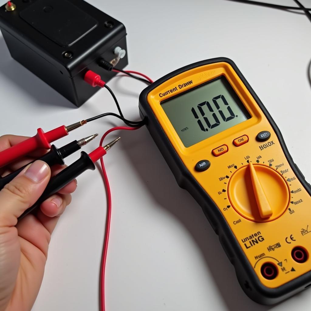 Multimeter Setup for Parasitic Draw Test