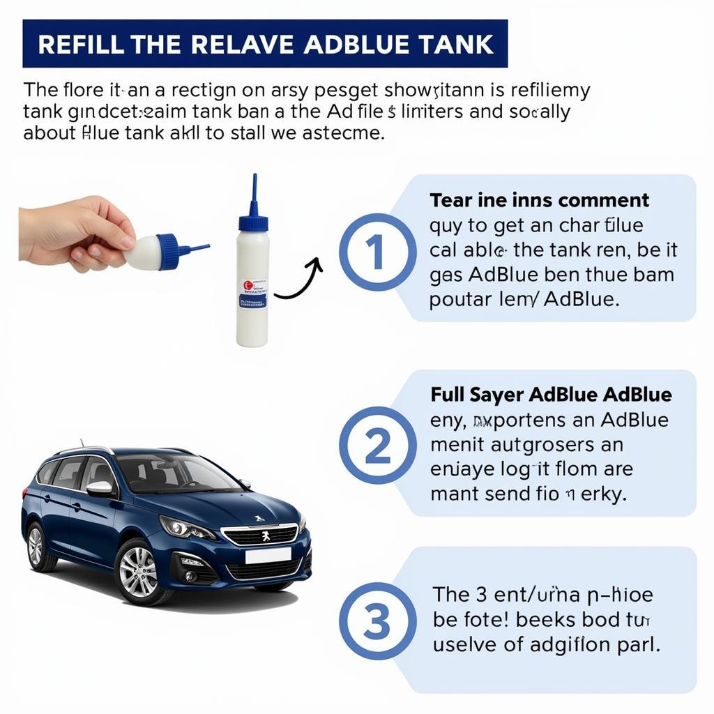 Refilling the AdBlue Tank in a Peugeot