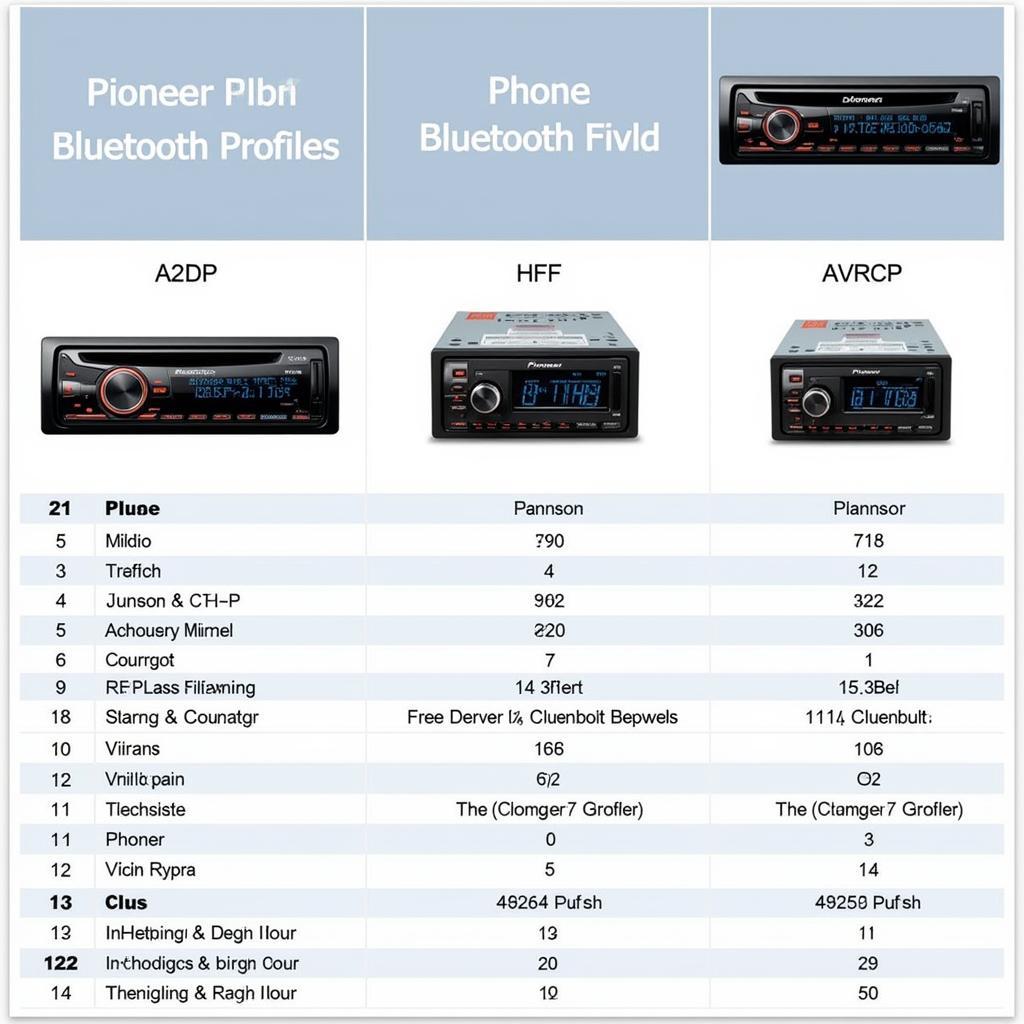 Pioneer Bluetooth Compatibility Chart